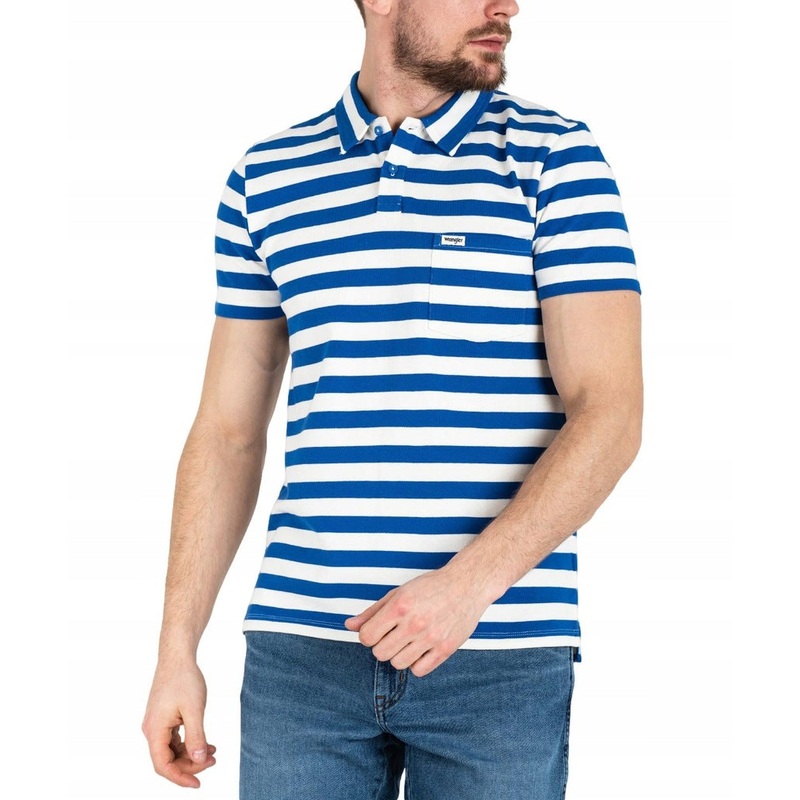 Wrangler Men’s Blue & White Striped T-Shirt | Wrangler In Lebanon