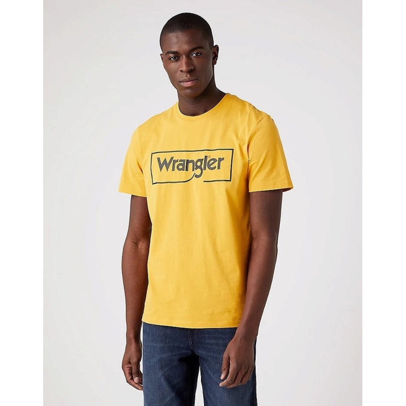 Wrangler Men’s Golden Spice Frame Logo Tee T-Shirt | Wrangler In Lebanon