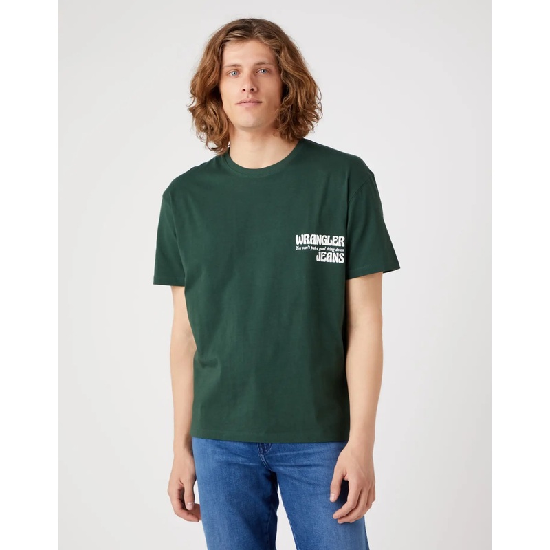 Wrangler Men’s Khaki Green Sycamore T-Shirt  | Wrangler In Lebanon