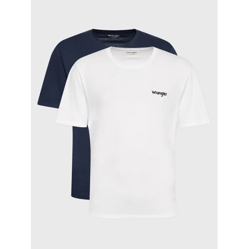 Wrangler Men’s Navy & White 2 Pack T-Shirts | Wrangler In Lebanon