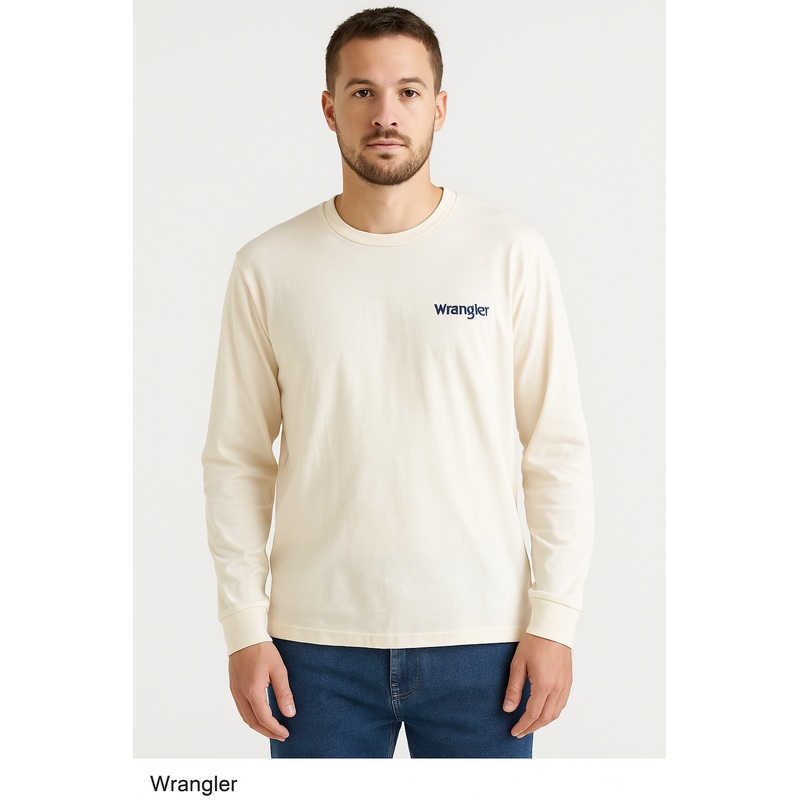 Wrangler Men’s Off White Vintage Tee Blouse |Wrangler In Lebanon