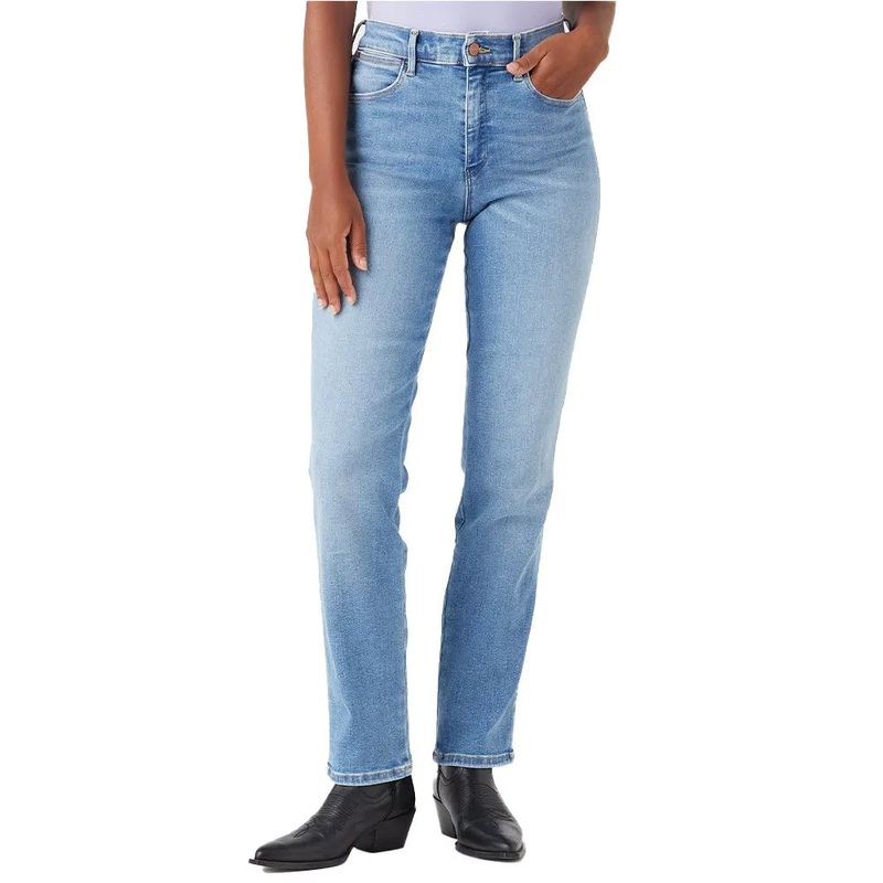 Wrangler Women’s Blue Love Straight Fit Jeans | Wrangler In Lebanon