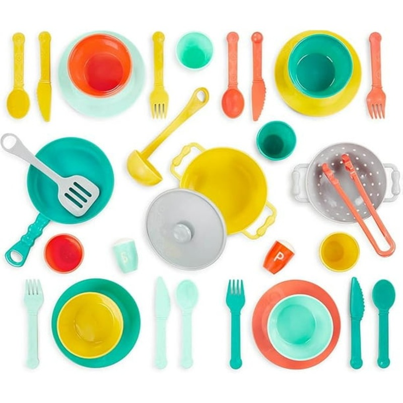 B. toys Play Kitchen Accessories Cookware Dishes 33-Piece Play Set for Kids | B. toys In Lebanon