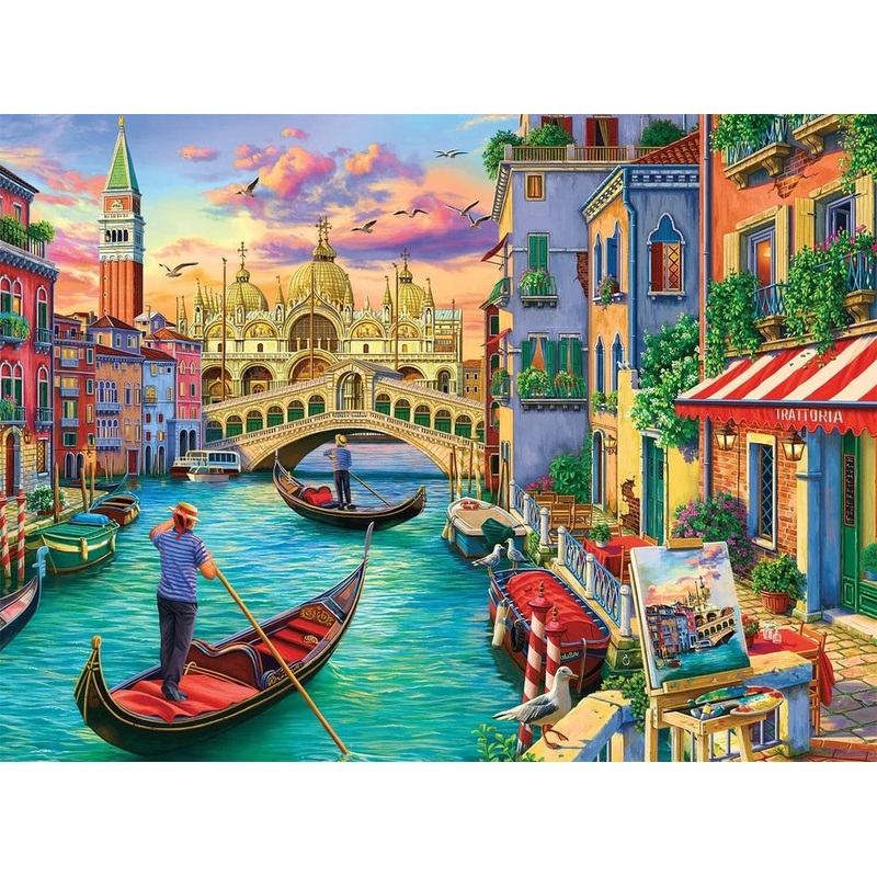 Buffalo Games Sights of Venice 1000 piece Night & Day Series Jigsaw Puzzle | Buffalo Games In Lebanon