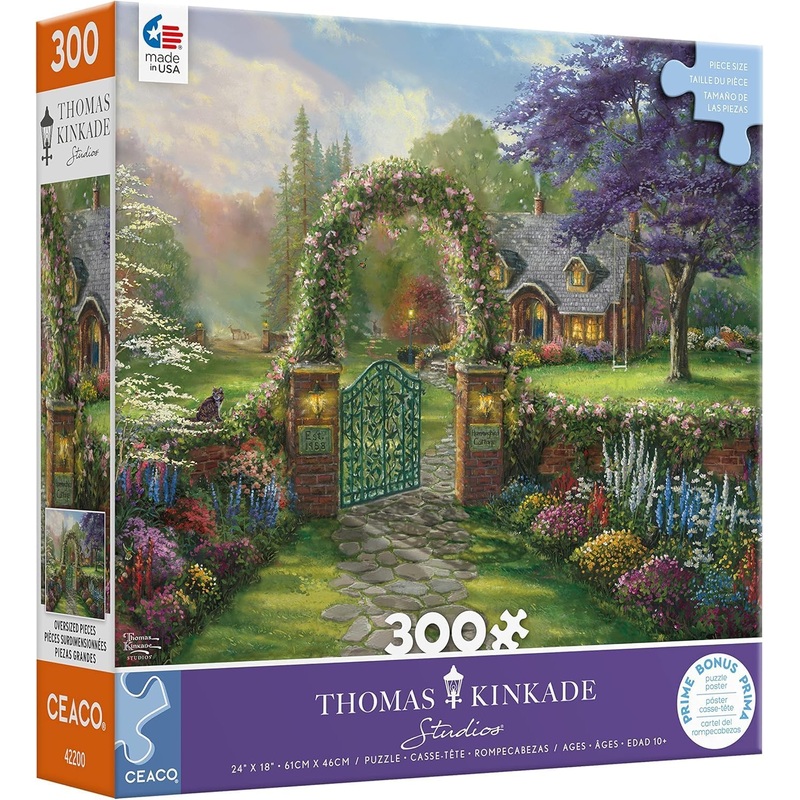 Ceaco Thomas Kinkade Inspirations Hummingbird Cottage 300 Piece Jigsaw Puzzle| Ceaco In Lebanon