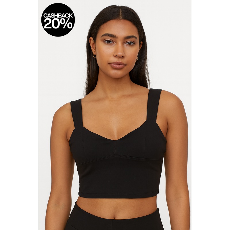 Forever 21  Women’s Black Open Back Sleeveless Crop Top | Forever21 In Lebanon