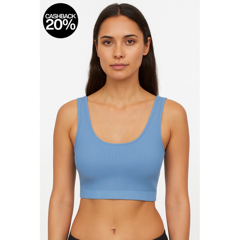 Forever 21  Women’s Royal Round Crop Top | Forever 21 In Lebanon