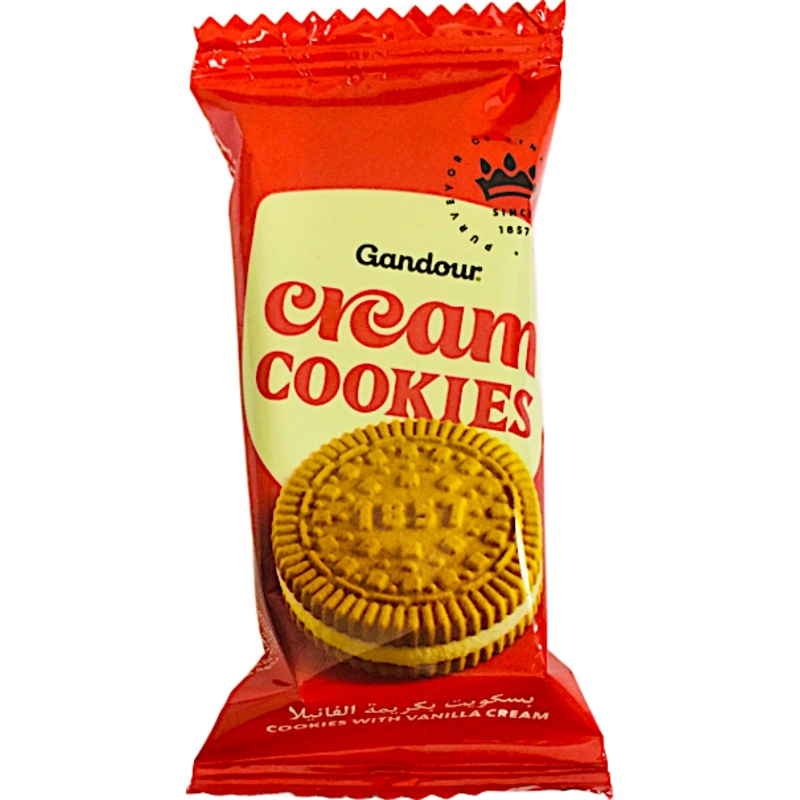 Gandour Vanilla Cream Cookies 4pcs 38g| Gandour In Lebanon
