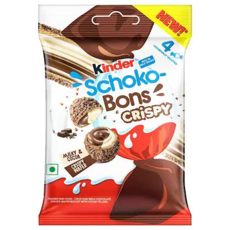 Kinder Schoko Bons Crispy Milk Chocolate 22.4g | Kinder In Lebanon