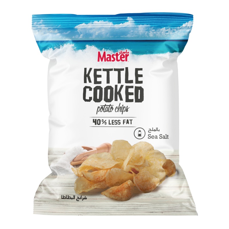Master Kettle Cooked Potato Sea Salt 144g | Master In Lebanon