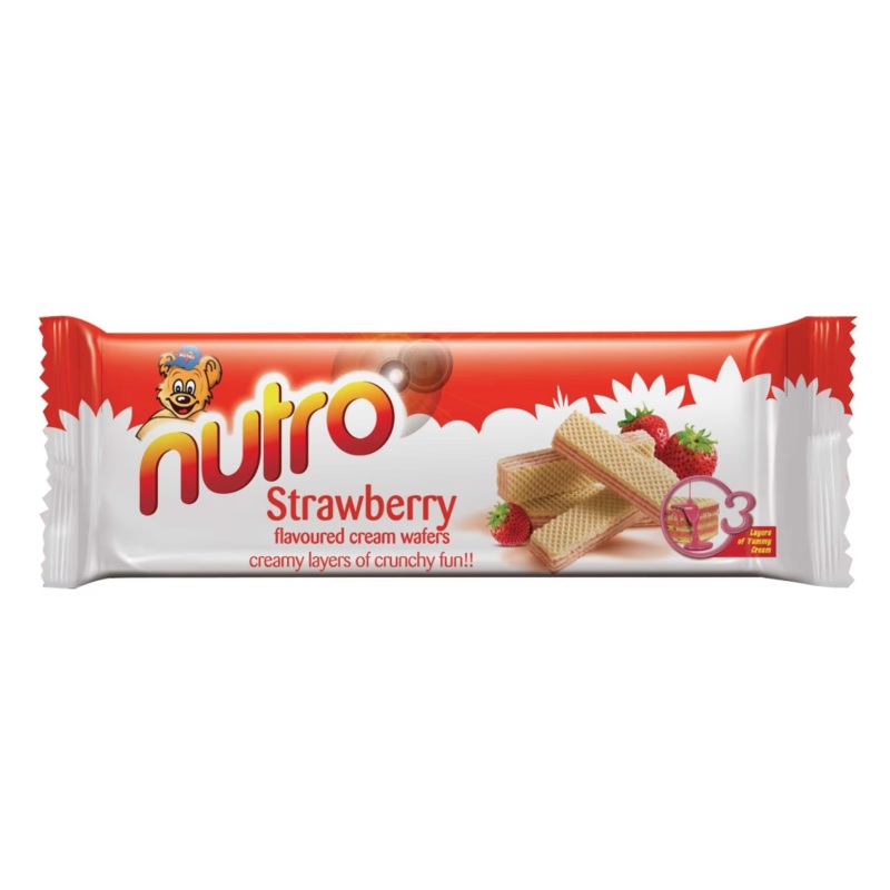 Nutro Strawberry Flavoured Cream Wafers 75g