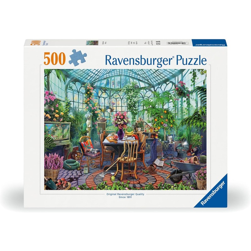 Ravensburger Greenhouse Mornings 500 Piece Jigsaw Puzzle |Ravensburger In Lebanon
