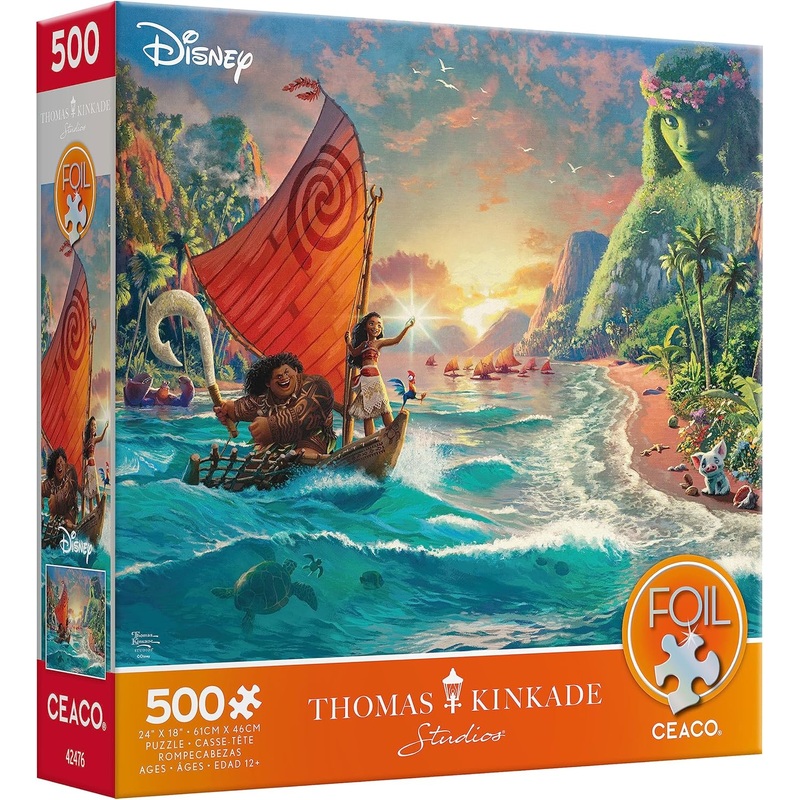 Ceaco Foil Puzzle Thomas Kinkade Moana 500 Piece Jigsaw Puzzle | Ceaco In Lebanon