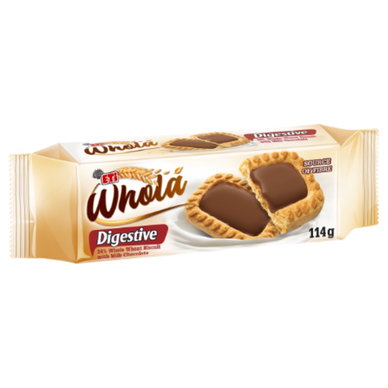 Eti Whola Milk Chocolate Digestive Biscuit 114g | Eti In Lebanon