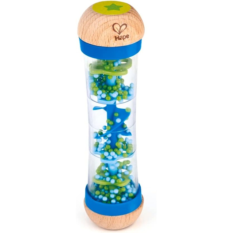 Hape Beaded Raindrops Mini Wooden Musical Shake & Rattle Rainmaker Toy |Hape In Lebanon