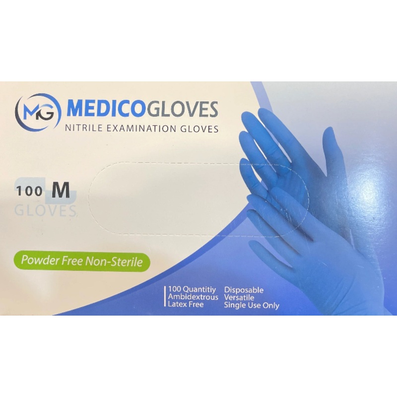 Medico Nitrile Examination Gloves (100 gloves) | Medico In Lebanon