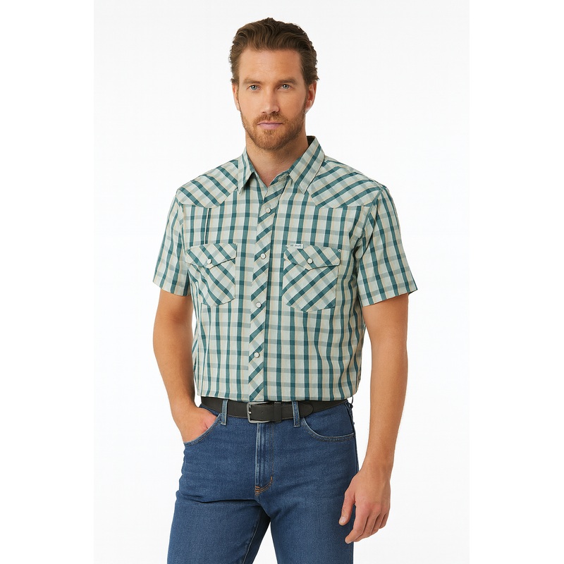 Wrangler Men’s Multicolor Short Sleeve Shirt | Wrangler In Lebanon