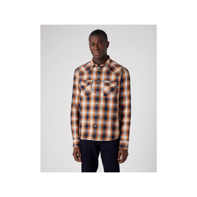 Wrangler Men’s Multicolored Checkered Long Sleeve Shirt | Wrangler In Lebanon