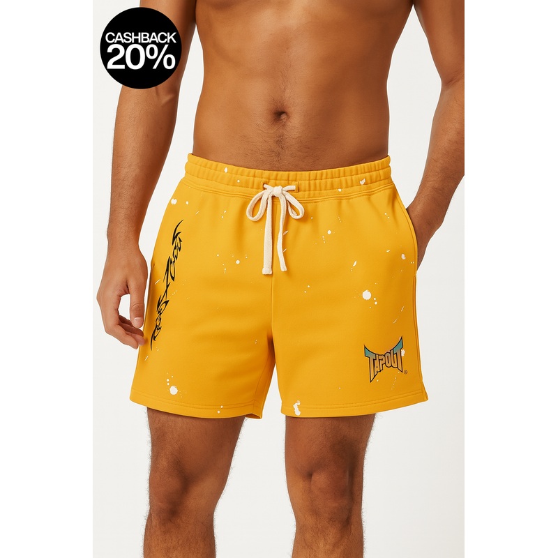 Forever 21 Men’s Yellow Mustard Tapout Short | Forever 21 In Lebanon