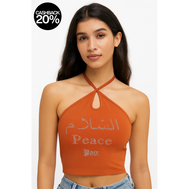 Forever 21 Women’s Brick Rhinestone Crop Top | Forever 21 In Lebanon