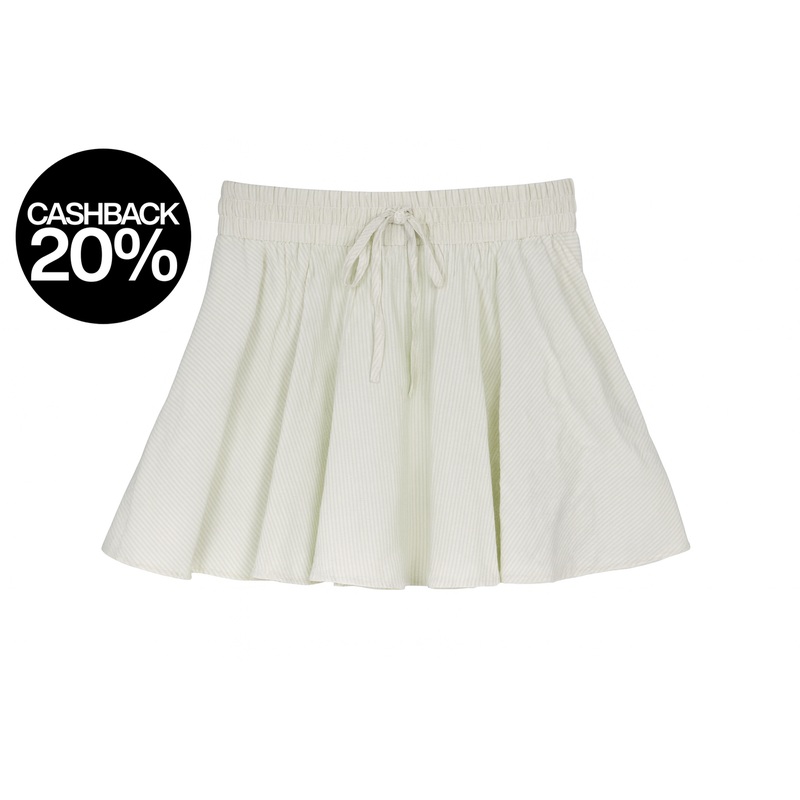 Forever 21 Women’s Light Green & White Striped Mini Skirt | Forever 21 In Lebanon