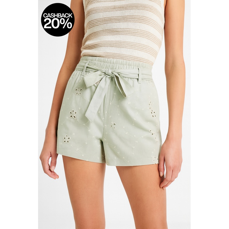 Forever 21 Women’s Mint Green White Floral Short | Forever 21 In Lebanon