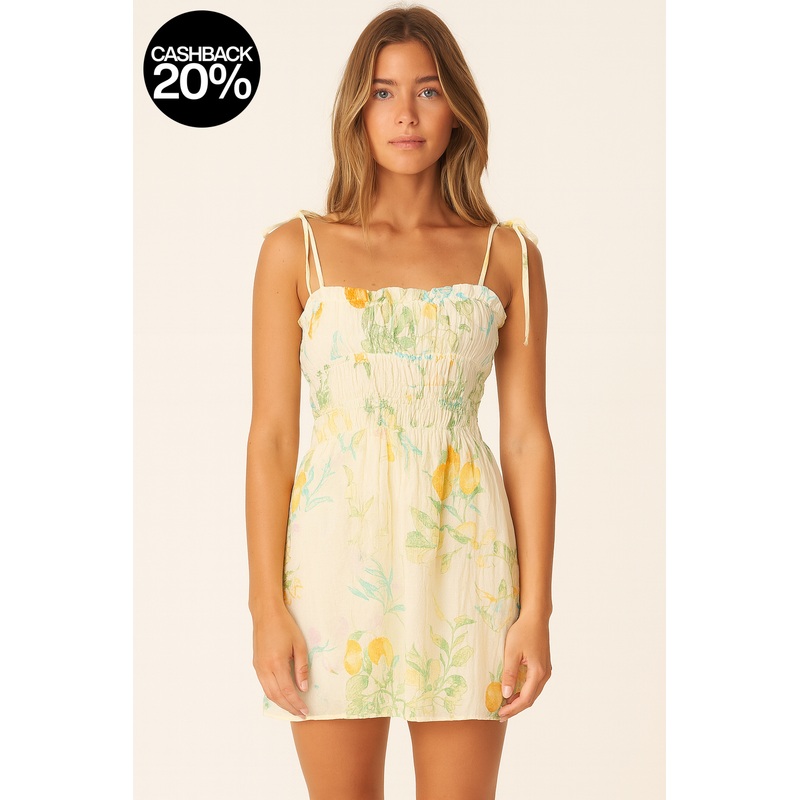 Forever 21 Women’s Off White Printed Sleeveless Mini Dress |Forever 21 In Lebanon