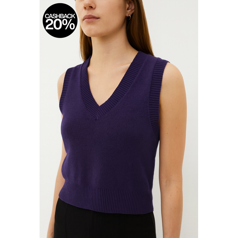 Forever 21 Women’s Purple Sleeveless Vest | Forever 21 In Lebanon