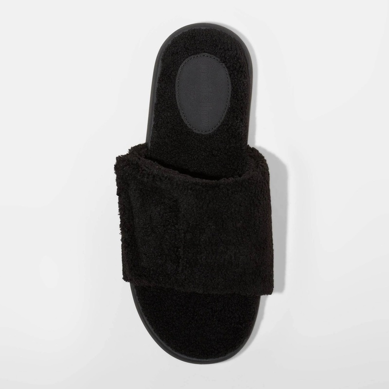 Goodfellow & Co Men’s Black Rodney Adjustable Slide Slippers | Goodfellow & Co In Lebanon
