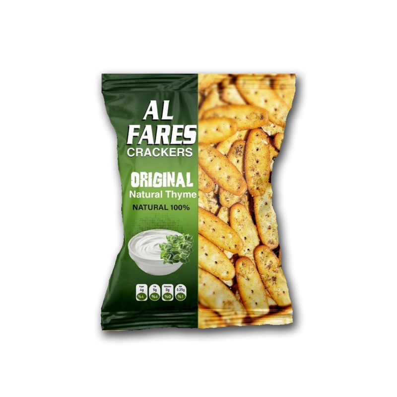 Al Fares Crackers Thyme Flavor 100g | Al Fares In Lebanon