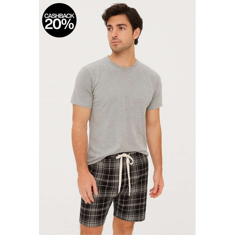 Forever 21 Men’s Black & White Checkered Short | Forever 21 In Lebanon