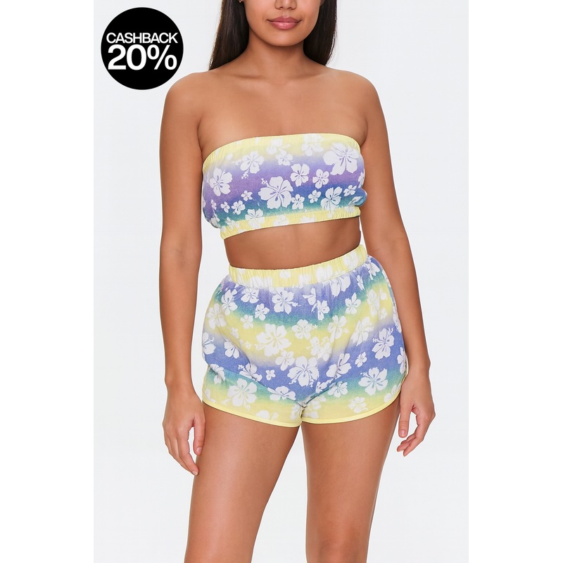Forever 21 Women’s Multicolor Floral Pajama Short Set | Forever 21 In Lebanon