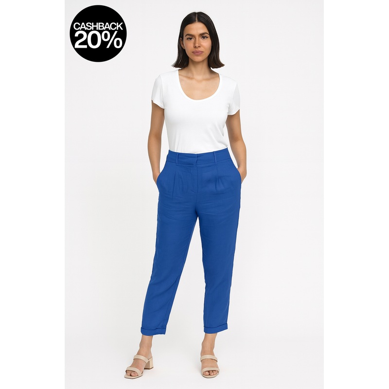 Forever 21 Women’s Navy Blue High Rise Pant | Forever 21 In Lebanon
