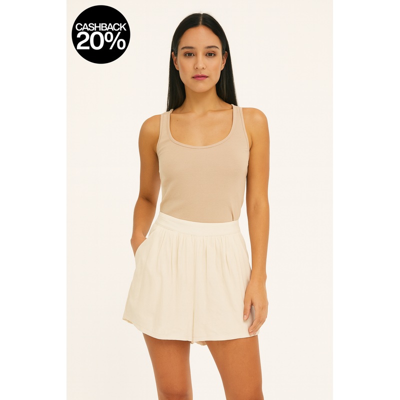 Forever 21 Women’s White Flare Short | Forever 21 In Lebanon