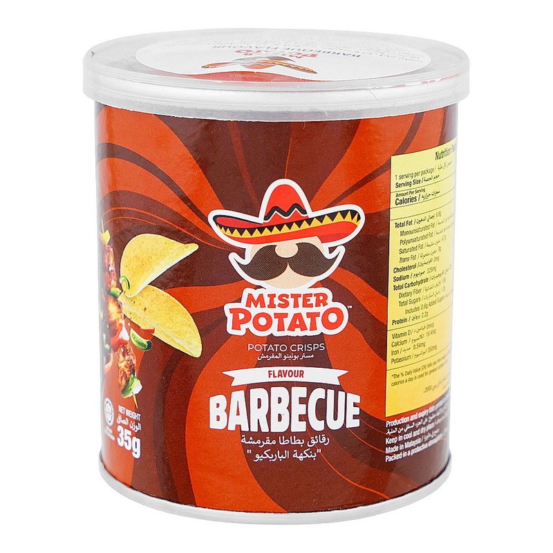 Mister Potato Crisps Barbecue Flavour 35g | Mister In Lebanon