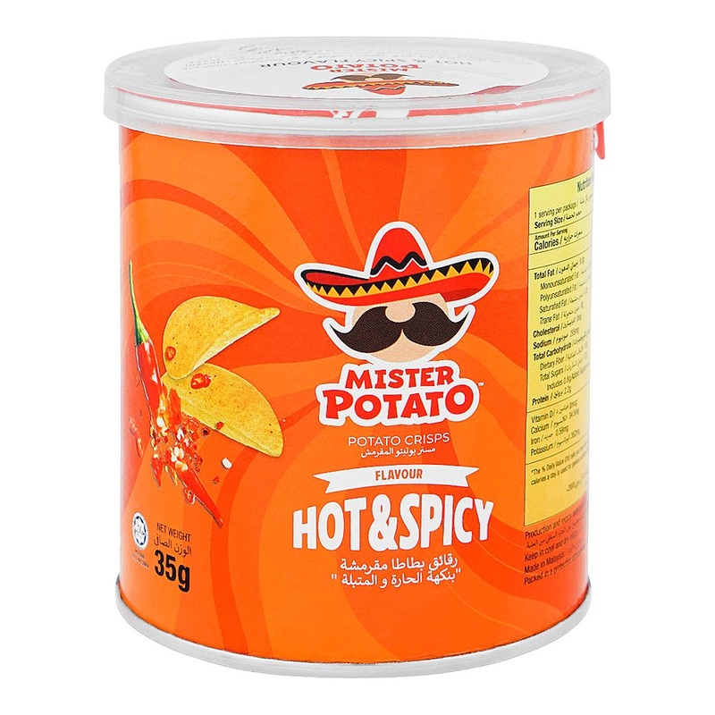Mister Potato Crisps Hot & Spicy Flavour 35g | Mister In Lebanon