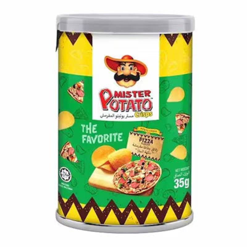 Mister Potato Crisps Pizza Flavour 35g | Mister In Lebanon