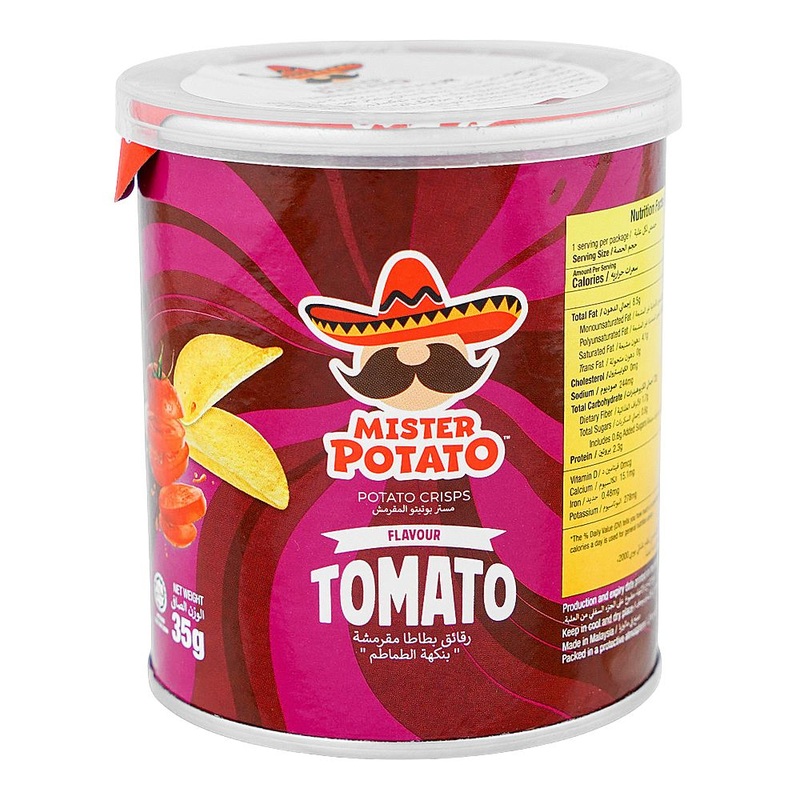 Mister Potato Crisps Tomato Flavour 35g | Mister In Lebanon