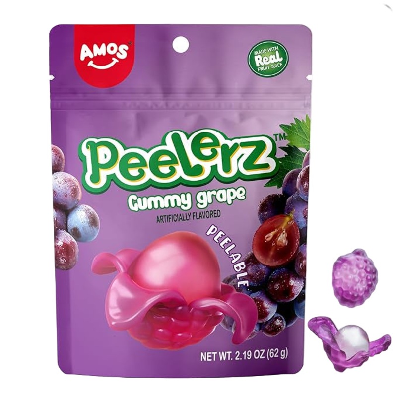 AMOS Peelable Gummy Grape 65GR | AMOS In lebanon