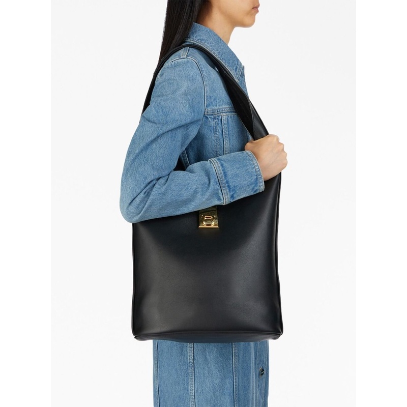 Ferragamo Women’s Black Leather Bag Shoulder Bag Large | Ferragamo In Lebanon