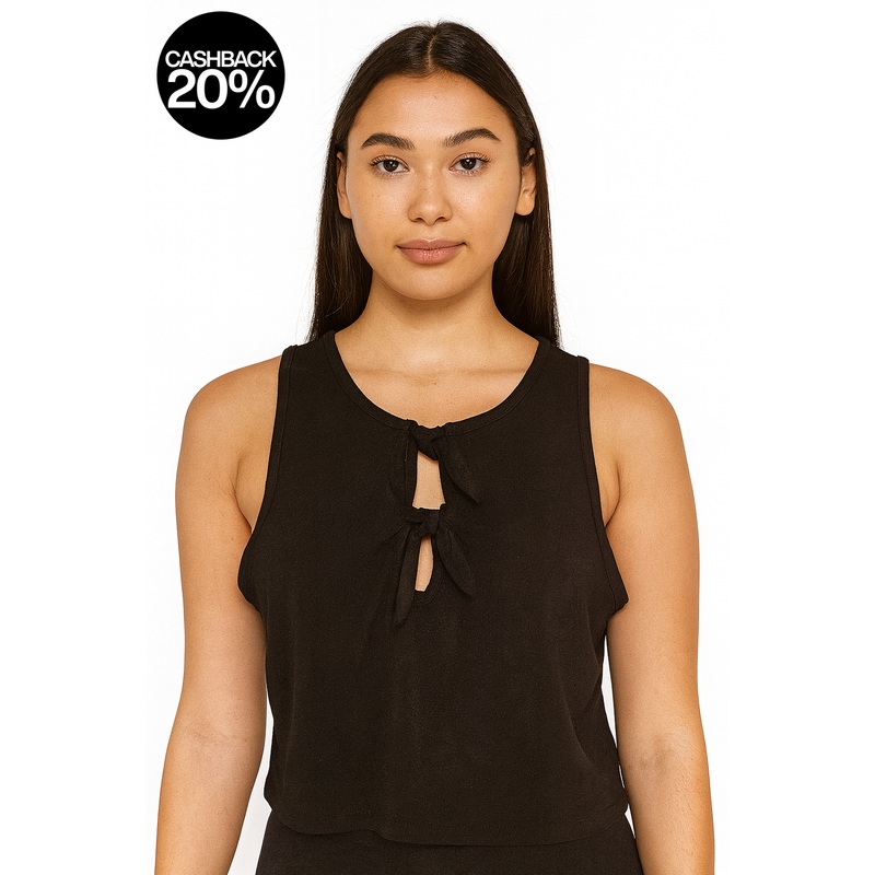 Forever 21 Women’s Black Cut Out V-Neck Knitted Top | Forever 21 In Lebanon
