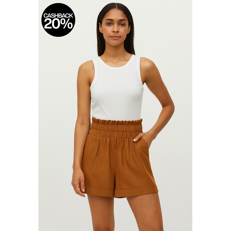 Forever 21 Women’s Brown High Rise Short | Forever 21 In Lebanon