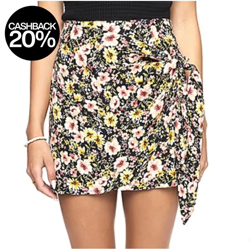 Forever 21 Women’s Floral Mid Rise Wrap Skirt | Forever 21 In Lebanon