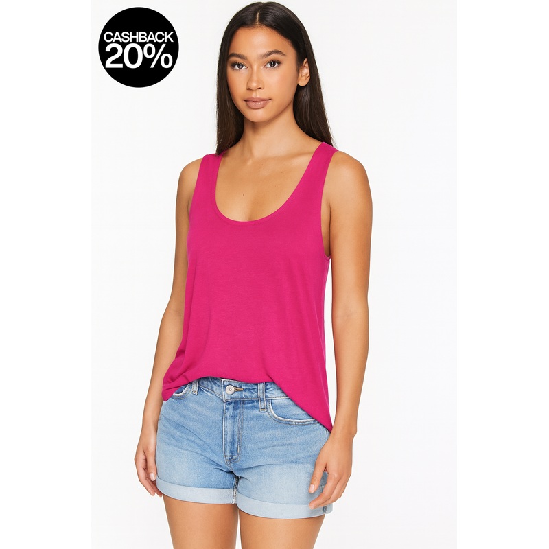 Forever 21 Women’s Fuchsia Round Neck Tank Top |Forever 21 In Lebanon