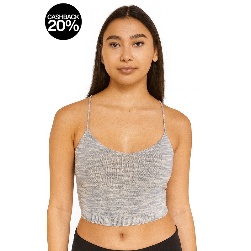 Forever 21 Women’s Light Blue Knitted Sleeveless Crop Top  |Forever 21 In Lebanon
