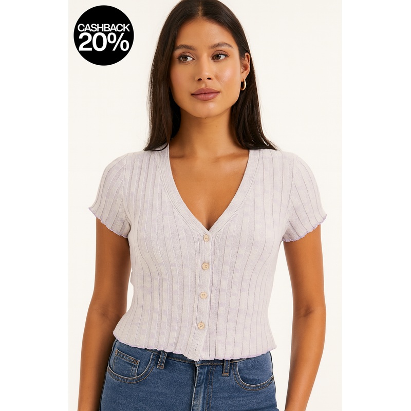 Forever 21 Women’s Light Purple Buttoned Blouse | Forever 21 In Lebanon