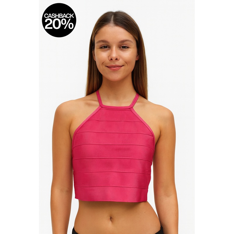 Forever 21 Women’s Pink Halter Nick Top | Forever 21 In Lebanon