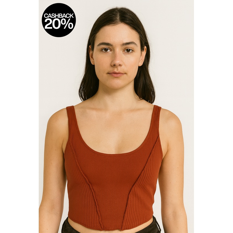Forever 21 Women’s Sienna Scoop Neck Sleeveless Knitted Crop Top |Forever 21 In Lebanon