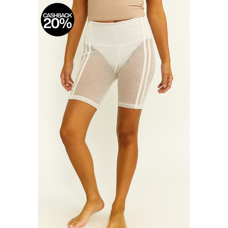 Forever 21 Women’s White High-Rise Biker Short | Forever 21 In Lebanon
