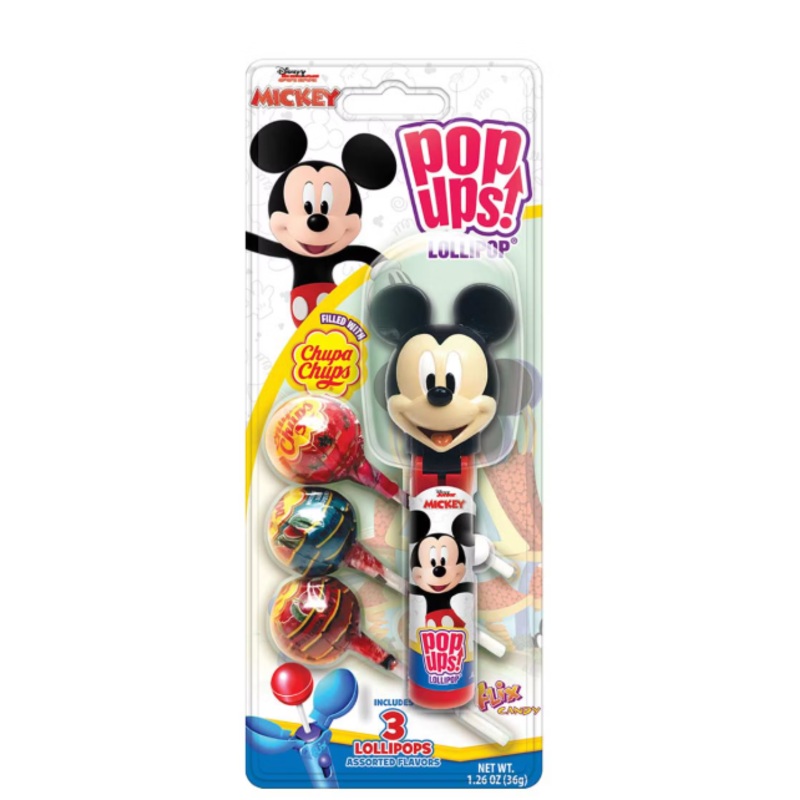 Disney Mickey Pop Ups Flix Candy Lollipops 36GR | Disney Mickey In Lebanon